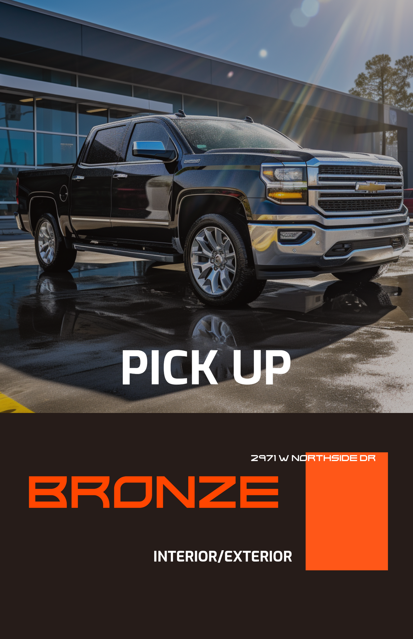 Bronze Interior & Exterior Pick Up Truck