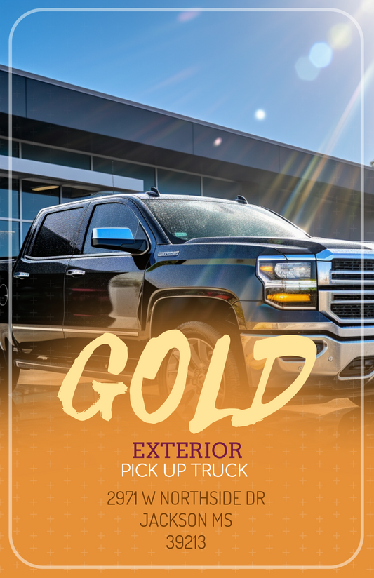 Gold Exterior Detail Pick Up Truck