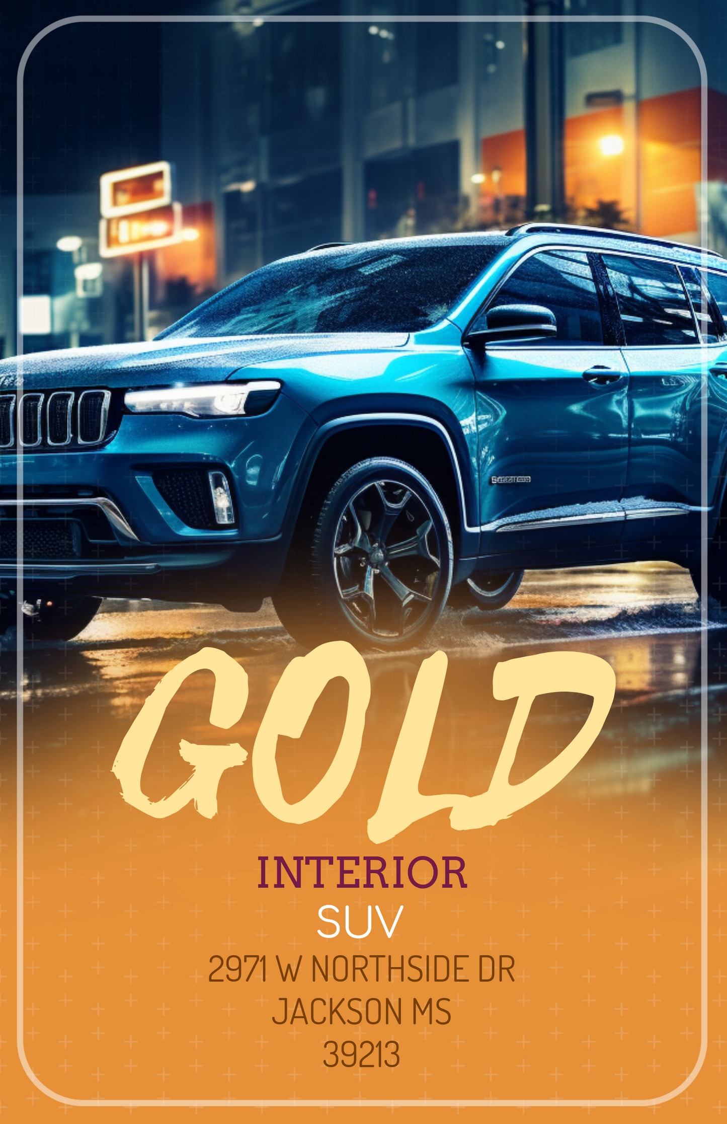 Gold Interior Detail SUV