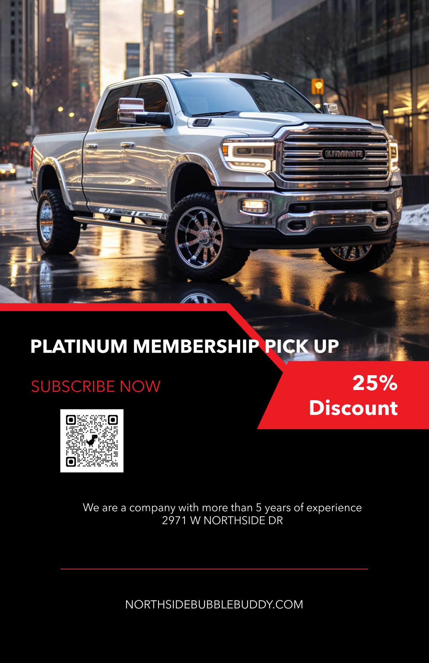 PLATINUM MEMEBERSHIP PICK UP TRUCK